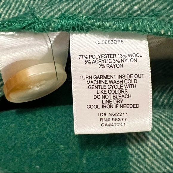 Sanctuary The Shacket Plaid Button Down Shirt Jacket XL - Picture 16 of 16